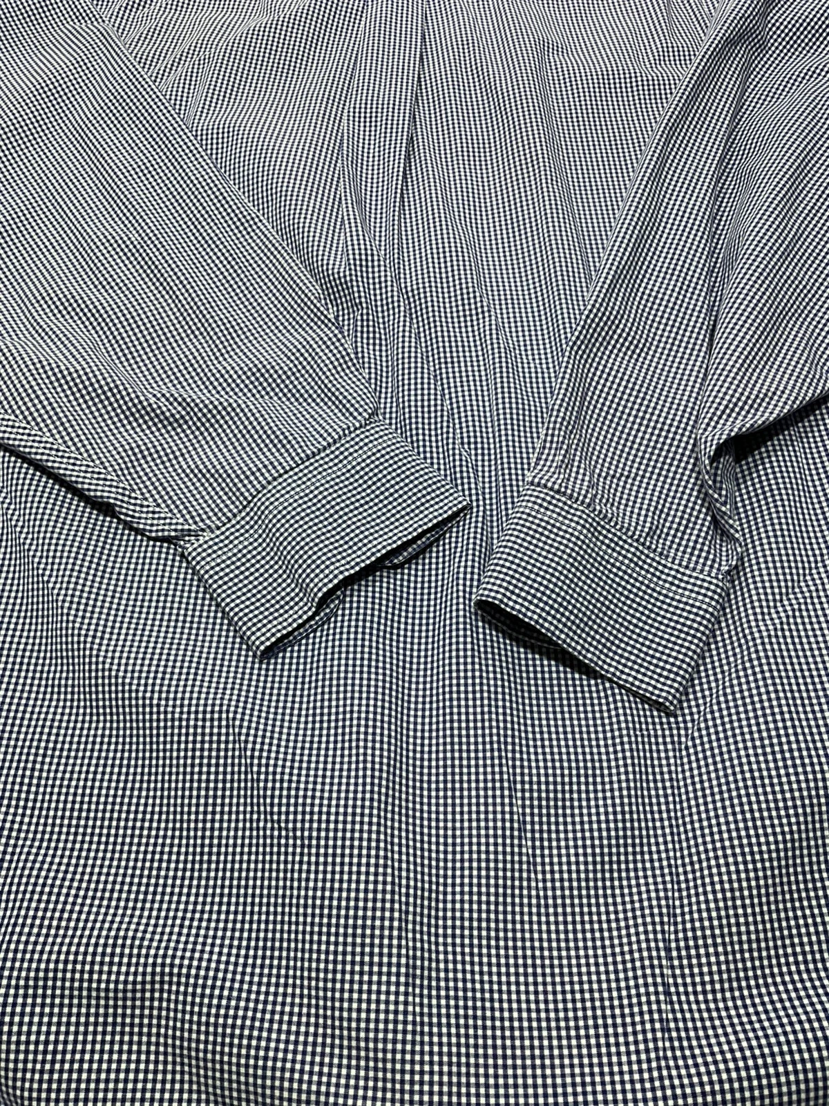 Chemise Tommy Hilfiger Crest 16-33 Vintage 100% Coton Vichy Bleu Marine – photo 8